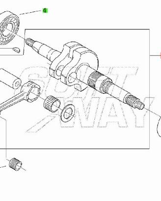 Biella motore Aprilia SR50 Ditech AP5RFR000084
