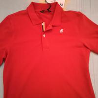 polo k-Way Rossa taglia M slim nuova con etichetta