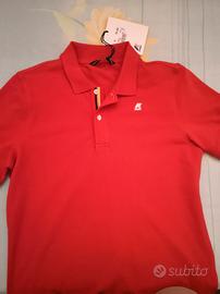 polo k-Way Rossa taglia M slim nuova con etichetta