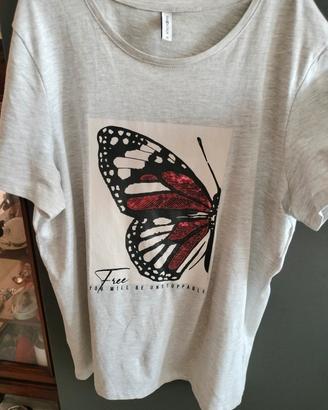 T-shirt Piazza Italia taglia M, nuova, in cotone 