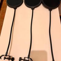 3 filtri anti pop per microfono.