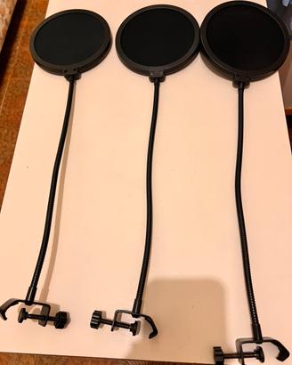 3 filtri anti pop per microfono.