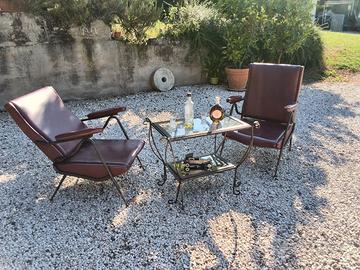 Poltroncine in pelle anni 70 reclinabili
