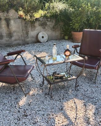 Poltroncine in pelle anni 70 reclinabili