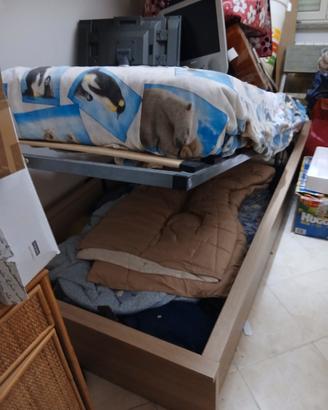 letto singolo contenitore 