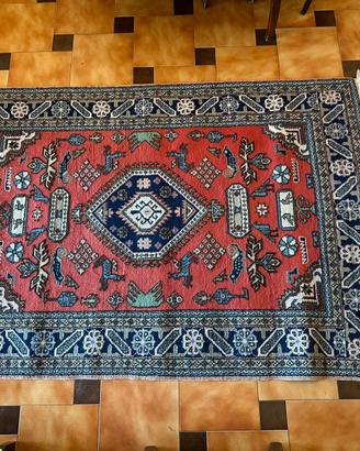 Tappeto orientale autentico annodato a mano 190x13