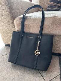 Borsa shopper Michael Kors in pelle nera