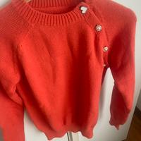 Maglione girocollo arancio