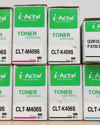 8 toner compatibili Samsung HP Canon CLT 406S 409S