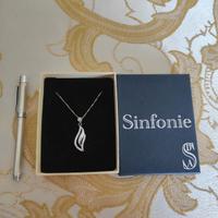 Collana e mini penna argento 925