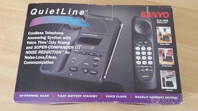Telefono Vintage Sanyo CLA-160 segreteria cassetta
