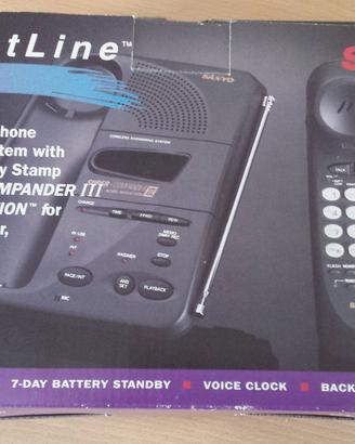 Telefono Vintage Sanyo CLA-160 segreteria cassetta