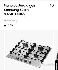 Piano cottura gas SAMSUNG Nuovo