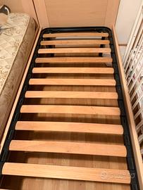 Struttura letto e rete singolo 190x80