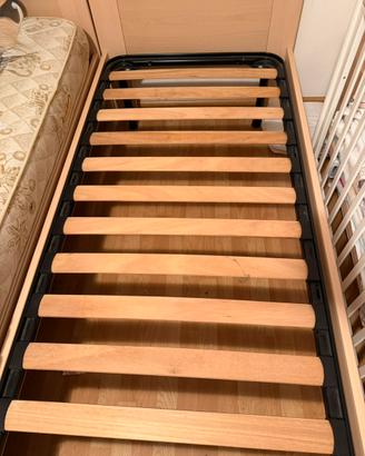 Struttura letto e rete singolo 190x80