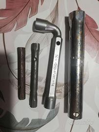 4 chiavi a t +4 chiavi a tubo + 2 punzoni + avvita