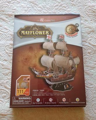 Puzzle 3D Mayflower 111pz CubicFun Sigillato
