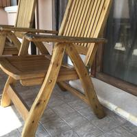 Sedie in legno pieghevoli