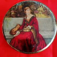 Lady in red - Scatola di latta per biscotti - 1930