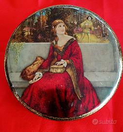 Lady in red - Scatola di latta per biscotti - 1930