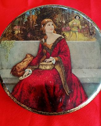 Lady in red - Scatola di latta per biscotti - 1930