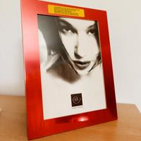 cornice da tavolo Rossa metallizzata firmata