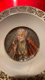 Piatto da muro vintage Papa Giovanni XXIII