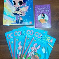 Quaderno terza elementare e libricini da colorare