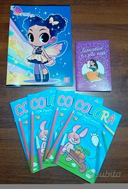 Quaderno terza elementare e libricini da colorare