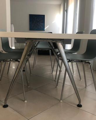 Tavolo Vitra Click Alberto Meda con 6 Sedie Vitra