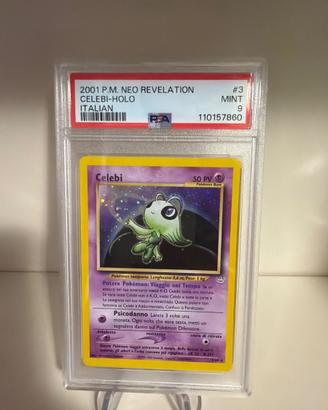 Pokémon Celebi Holo Neo Revelation PSA 9 ITA