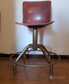 Sedia/Sgabello Industriale Vintage Anni 50'