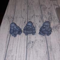 Statuette Buddha (Budai) in Polvere di Pietra