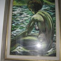 Renzo Orvieto olio su tela DA MUSEO No Schifano