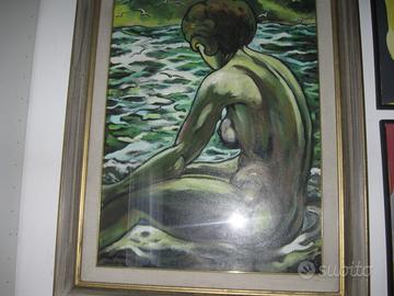 Renzo Orvieto olio su tela DA MUSEO No Schifano