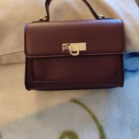 Borsa a mano borgogna