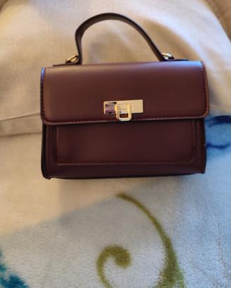 Borsa a mano borgogna