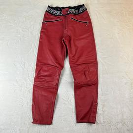 Pantalone in pelle Dainese da moto vintage 48
