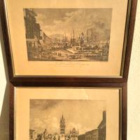 Coppia di stampe vintage. 