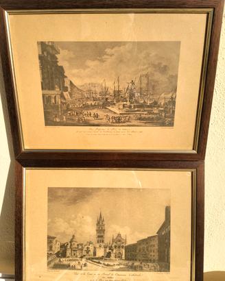 Coppia di stampe vintage. 