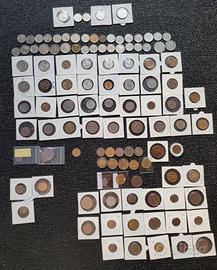 Lotto 115 monete Lire  con difetti errori