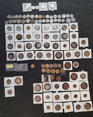 Lotto 115 monete Lire  con difetti errori
