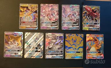 lotto carte pokémon gx
