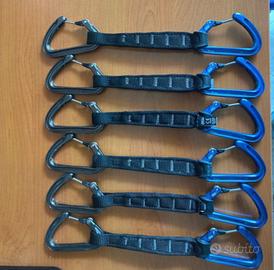 set 6 rinvii arrampicata petzl spirit / ange L
