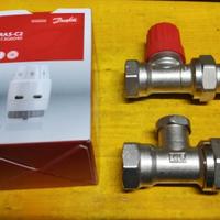 4 KIT valvola / detentore / termostatica  DANFOSS 