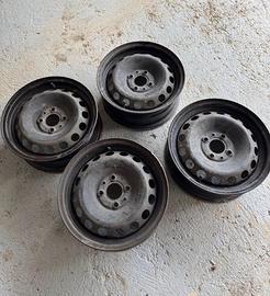 Cerchi ferro 14 pollici fiat panda 169