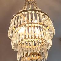 lampadario 3 lampadine vintage