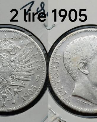2 lire 1905 Regno 45€
