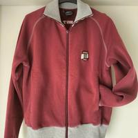 ADIDAS 1949 felpa con zip unisex bordeaux e bordi