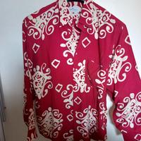 Camicia in viscosa rossa Montezemolo tg.L